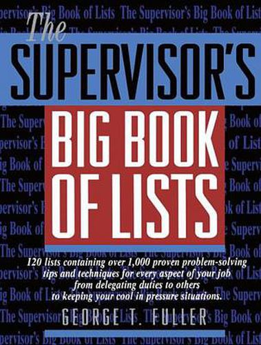 Cover image for The Supervisor's Big Book of Lists