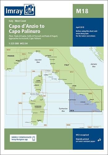 Cover image for Imray Chart M18: Capo d'Anzio to Capo Palinuro