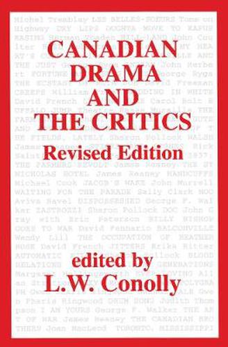 Cover image for Canadian Drama and the Critics