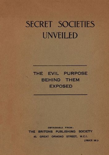 Cover image for Secret Societies Unveiled