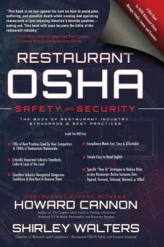 Cover image for Restaurant OSHA Safety and Security: The Book of Restaurant Industry Standards & Best Practices