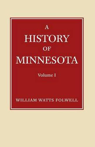 Cover image for History of Minnesota Volume 1