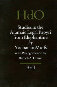 Cover image for Studies in the Aramaic Legal Papyri from Elephantine