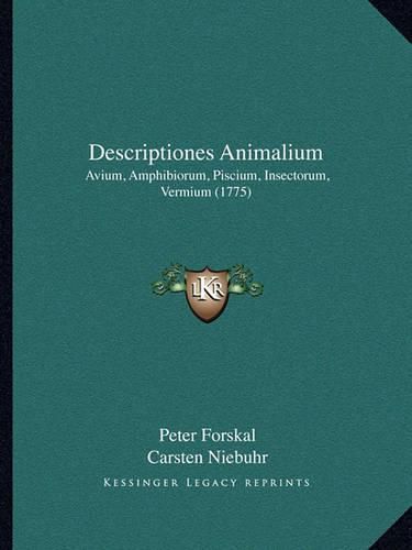 Descriptiones Animalium: Avium, Amphibiorum, Piscium, Insectorum, Vermium (1775)