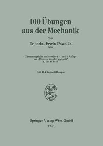 Cover image for 100 UEbungen Aus Der Mechanik