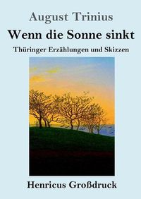 Cover image for Wenn die Sonne sinkt (Grossdruck): Thuringer Erzahlungen und Skizzen