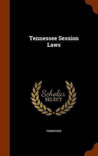Cover image for Tennessee Session Laws