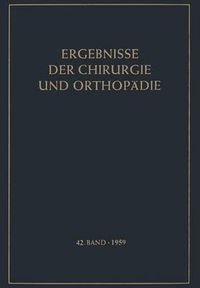 Cover image for Ergebnisse der Chirurgie und Orthopadie