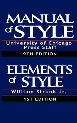 Cover image for The Chicago Manual of Style & The Elements of Style, Special Edition