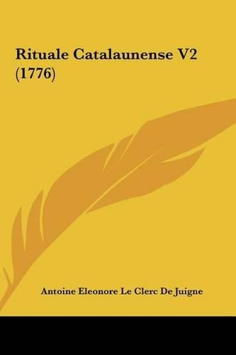 Cover image for Rituale Catalaunense V2 (1776)