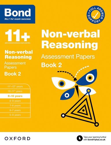 Cover image for Bond 11+ Non-verbal Reasoning Assessment Papers 9-10 Years Book 2