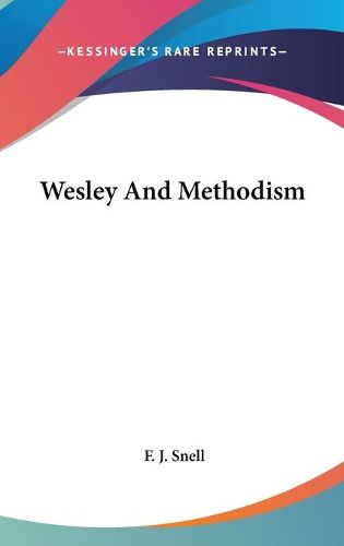 Cover image for Wesley and Methodism