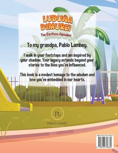 Cover image for Garifuna Alphabet Book - Lubuna Dimurei (Coloring book)