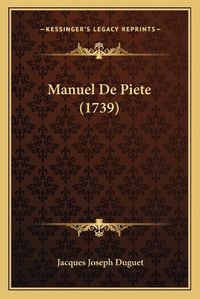 Cover image for Manuel de Piete (1739)