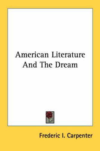 Cover image for American Literature and the Dream