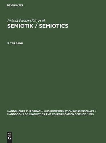 Cover image for Semiotik 3.Teilband