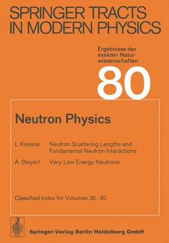 Cover image for Neutron Physics