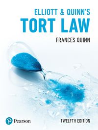 Cover image for Elliott & Quinn's Tort Law