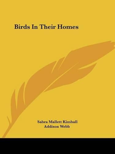 Cover image for Birds in Their Homes