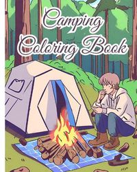 Cover image for Camping Coloring Book For Kids