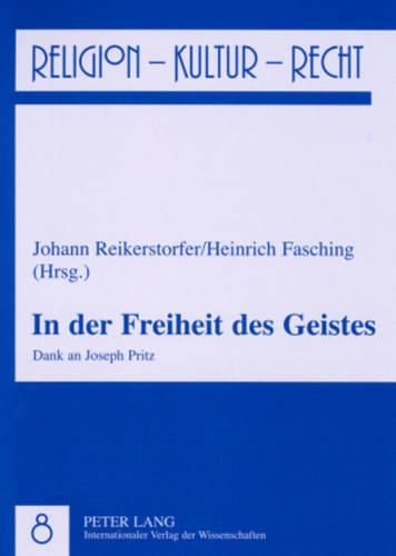 Cover image for In Der Freiheit Des Geistes: Dank an Joseph Pritz