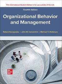 Cover image for ISE Organizational Behavior and Management