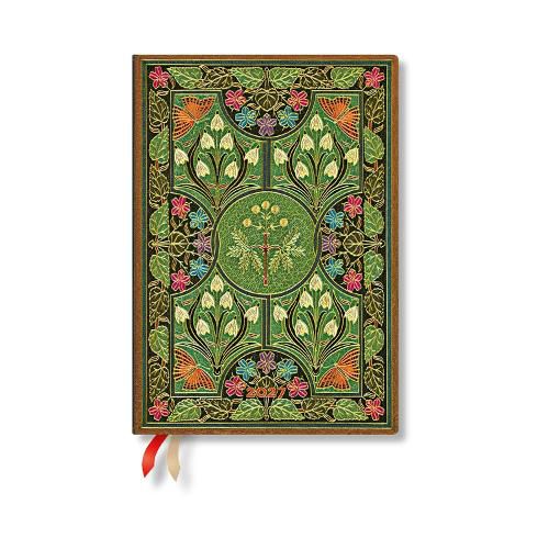 Cover image for 2027 Poetry in Bloom Midi 12-Month Hardcover Dayplanner (Elastic Band Closure) Horizontal