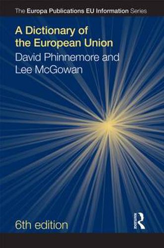 Cover image for A Dictionary of the European Union