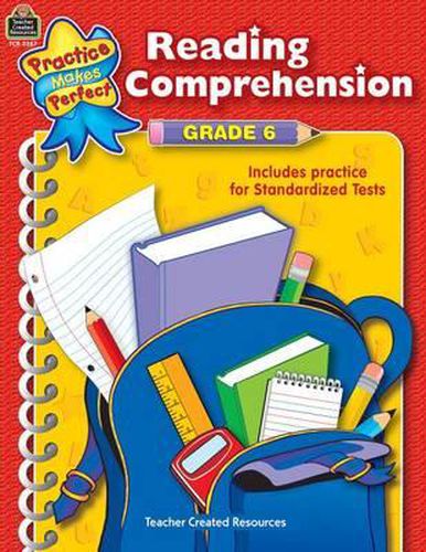 Cover image for Reading Comprehension Grade 6