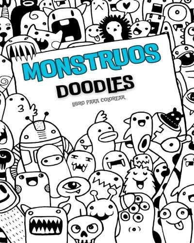 MONSTRUOS DOODLES Libro para colorear