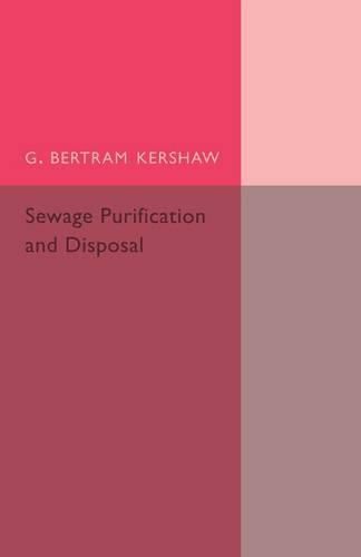 Cover image for Sewage Purification and Disposal