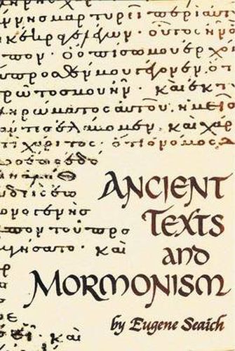 Cover image for Ancient Texts and Mormonism