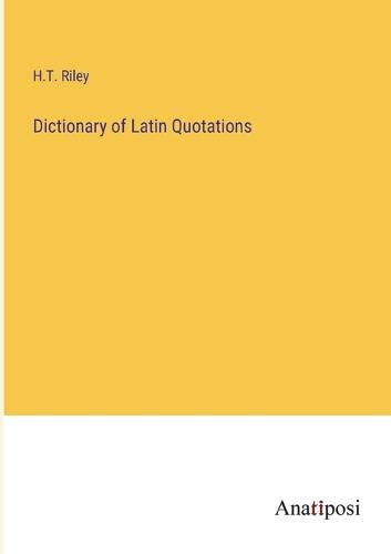 Cover image for Dictionary of Latin Quotations