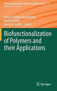 Cover image for Biofunctionalization of Polymers and their Applications