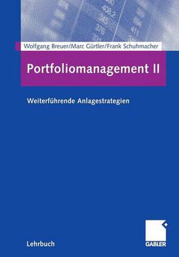 Cover image for Portfoliomanagement II: Weiterfuhrende Anlagestrategien