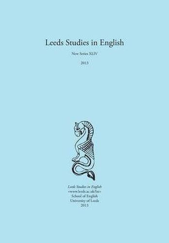 Cover image for Leeds Studies in English 2013