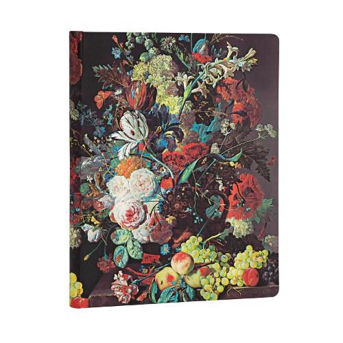 Cover image for Van Huysum (Still Life Burst) Ultra Lined Journal (Elastic Band Closure)