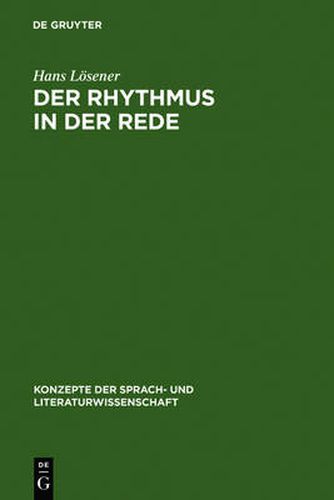 Cover image for Der Rhythmus in der Rede