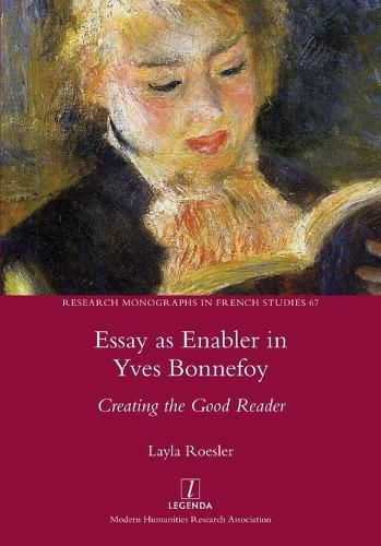 Cover image for Essay as Enabler in Yves Bonnefoy