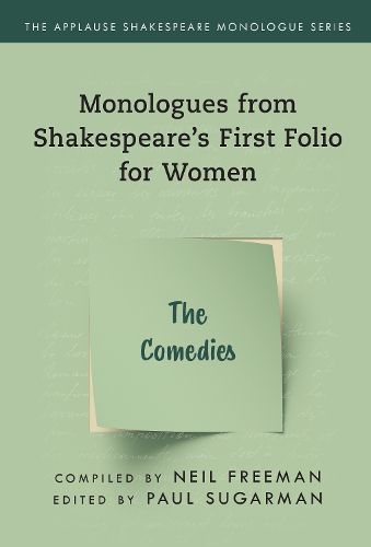 Cover image for Comedies,The: Monologues from Shakespeare's First Folio for Women