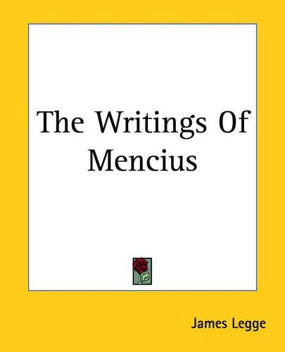 Cover image for The Writings Of Mencius