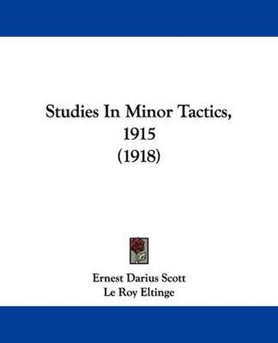 Cover image for Studies in Minor Tactics, 1915 (1918)