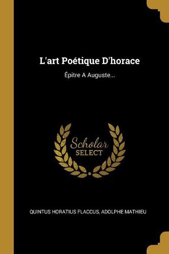 Cover image for L'art Poetique D'horace