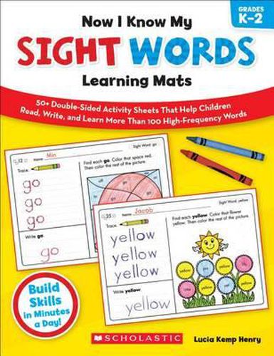 Cover image for Now I Know My Sight Words Learning Mats, Grades K-2