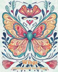 Cover image for Wings - coloring book for all ages