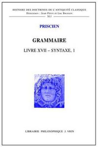 Cover image for Grammaire Livre XVII - Syntaxe I