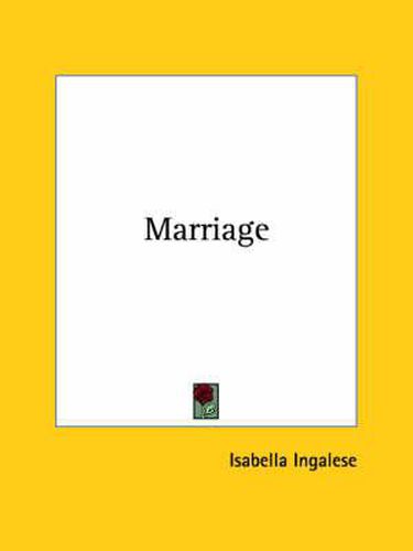 Cover image for Marriage