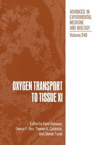 Cover image for Oxygen Transport to Tissue XI