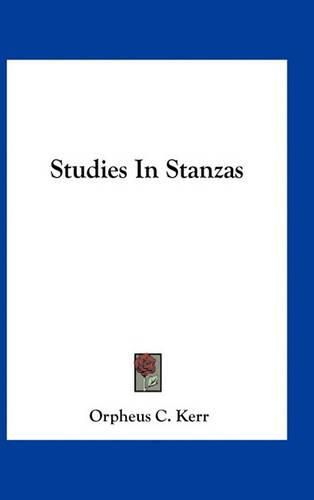 Cover image for Studies in Stanzas