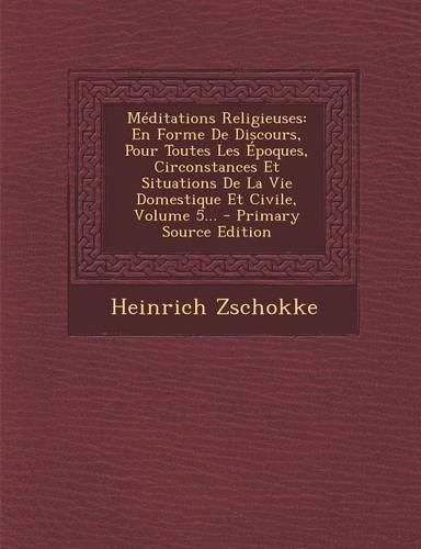 Cover image for Meditations Religieuses